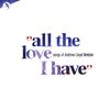 Andrew Lloyd Webber: All The Love I Have, CD