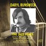 Text: Daryl Runswick, The Jazz Years, Musikerliste. Ein Schwarzweißfoto eines Mannes mit Schnurrbart, klassisch gekleidet. 
