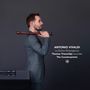 „ANTONIO VIVALDI, La Dolce Stravaganza, Thomas Triesschijn recorder, The Counterpoints.“ Ein Mann mit Flöte auf der Schulter.