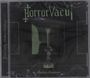 Text: "HorrorVacui", "Shadows Sanctuary". Dunkler Hintergrund, Silhouette von Gesichtern neben einer Kerze.