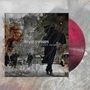 "Lacrimas Profundere, Filthy Notes for Frozen Hearts." Silhouette einer Person mit Regenschirm und rotem Vinyl.