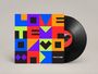 Text: "LOVE TEN TODAY", "there is a light". Bunte geometrische Formen auf einem Schallplattencover.