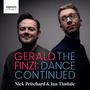 Text: "GERALD FINZI: THE DANCE CONTINUED" und "Nick Pritchard & Ian Tindale". Zwei Männer vor neutralem Hintergrund.