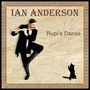 Text: "IAN ANDERSON" und "Rupi's Dance". Ein Mann spielt Flöte, neben einer kleinen schwarzen Katze.