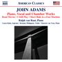 "John Adams: Piano, Vocal and Chamber Works" mit Ralph van Raat. Schwarz-weißes Foto einer Brückenstruktur.