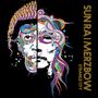 "Sun Ra | Merzbow Strange City" erscheint rechts. Bunter, abstrakter Kopf im Zentrum, kunstvolle, spiralförmige Muster.