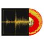 Text: „Converge“. Gelb-rotes Vinyl mit Schallwellen-Design in Gold auf schwarzem Cover.