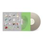 "Innersp" auf einem Schallplatten-Label, graue Hülle mit bunten geometrischen Mustern, grüne Innentasche.