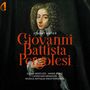 Text: "Stabat Mater Giovanni Battista Pergolesi. Elena Bertuzzi, Marie Pons, Christian Mendoza, Musica Antiqua Mediterranea." 

Ein Gemälde eines Mannes mit lockigem Haar. Links ein stilisiertes Logo.