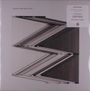Text: "Death Cab for Cutie", "Kintsugi", Songs: "Black Sun", "The Ghosts of Beverly Drive", "No Room in Frame." Schwarz-weißes Zickzack-Muster.