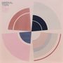 Text oben links: "IMPERIAL TEEN ALL OVER YOU". Abstrakte Kreise in Rosa, Blau und Grau, die ein geometrisches Muster bilden.