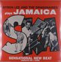 Text: "BYRON LEE AND THE DRAGONAIRES plays JAMAICA SKA. SENSATIONAL NEW BEAT JAMAICA'S NO. 1 BAND".  
Collage-Bild von Tanz und Musik.