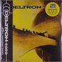 "Deltron 3030", "25th Anniversary Edition", "Limited Edition", "RSD Black Friday". Gelbes Bild mit Silhouetten auf Brücke.