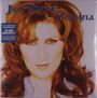 "Jo Dee Messina" Text oben; "180-GRAM DENIM BLUE LP" auf Aufkleber; Frau mit roten Haaren im Porträt.