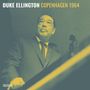 DUKE ELLINGTON COPENHAGEN 1964. Ein Mann in Anzug, retrofarbene Töne, schaut leicht nach links. Links unten ein nicht lesbares Logo.