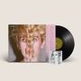 „blondshell“ und „violins“ auf Cover und CD. Frau mit lockigem Haar. Vinyl-Schallplatte sichtbar.