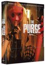 Limited Mediabook Edition "The Purge: Staffel 1". Person mit roter Maske und erhobenem Zeigefinger.