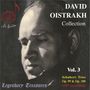 "DAVID OISTRAKH Collection Vol. 3, Schubert: Trios Op. 99 & Op. 100, 1947 recordings" Darüber ein Bild eines Mannes.