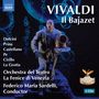 „VIVALDI Il Bajazet“ und Namen der Künstler. Ein Mann in Taucheranzug hält Helm, umgeben von Blasen.