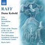 "RAFF Dame Kobold" mit Lika, Rieken, Surushkina, Most, Krimmel. Chor und Orchester unter Dario Salvi. Illustration mit Frau und Kerze.