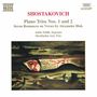 Dmitri Schostakowitsch (1906-1975): Klaviertrios Nr.1 & 2 (opp.8 & 67), CD