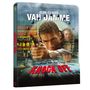 "JEAN-CLAUDE VAN DAMME" in großen Buchstaben, darunter "KNOCK OFF" in rot. Ein Mann zielt mit einer Pistole.