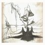 Text: "mono 33 1/3 r.p.m."  
Illustration surrealistischer Formen und Figuren mit fließenden Linien.