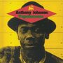 "Anthony Johnson Togetherness". Illustration eines Mannes mit Hut vor gelbem Hintergrund, rotes Schild mit Löwen.