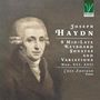 Text: "Joseph Haydn, 8 Mid-Late Keyboard Sonatas and Variations, Hob. XVI, XVII, Chen Xueyuan Piano." Illustration eines Mannes in Altmeisterstil. Logo oben rechts.