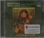 Aufschrift: "MATRYOSHKA", "VICTORIA TEREKIEV", "Piano Music for Children". Kinderillustration mit russischen Puppen.