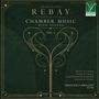 Ferdinand Rebay, Chamber Music with Guitar, Vol. I. Francesco Braggio, Guitar. Elegant golden Muster auf dunklem Hintergrund.