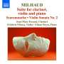Darius Milhaud: Suite für Klarinette,Violine & Klavier op.157b, CD