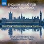 : Sarah-Jane Bradley & Christian Wilson - English Music For Viola and Piano, CD