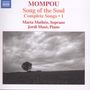 Federico Mompou: Sämtliche Lieder Vol.1, CD