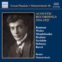 : Benno Moiseiwitsch - Acoustic Recordings 1916-1925, CD