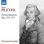 Text: Ignaz Pleyel, String Quintets, Ben. 271–273, Pettman Ensemble.  
Illustration: Ein Porträt eines eleganten Mannes im alten Stil.