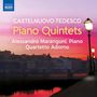 CASTELNUOVO-TEDESCO Piano Quintets Alessandro Marangoni, Piano Quartetto Adorno. Abendliche Stadtansicht mit Laternen.