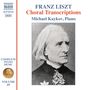 FRANZ LISZT: Choral Transcriptions. Michael Kaykov, Piano. Schwarz-weißes Porträt eines älteren Mannes mit weißen Haaren.