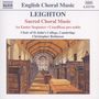 Kenneth Leighton: Geistliche Chorwerke, CD