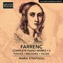 Text: "GRAND PIANO, Farren, Complete Piano Works • 5, Fugues • Mélodies • Valses, Maria Stratigou." 

Eine historische Illustration einer Frau.