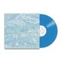 Cover mit den Worten "Emily A. Sprague" und "Cyan". Blaue Vinylplatte rechts daneben. Abstraktes, texturiertes Design.
