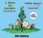 „It's Arbor Day, Charlie Brown“, „Charlie Brown's All Stars!“, 2 Soundtracks, Vince Guaraldi. Zwei Kinder lehnen am Baum.