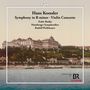 Text: "Hans Koessler Symphony in B minor · Violin Concerto Fedor Rudin Nürnberger Symphoniker Rudolf Piehlmayer." Im Hintergrund ist ein historisches Gebäude vor blauem Himmel und Wasser, mit grünem Bewuchs im Vordergrund.