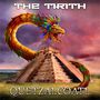 "The Tirith" oben, "Quetzalcoatl" unten. Eine bunte gefiederte Schlange windet sich über eine Pyramide.