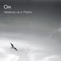 Der Text "OM Variations on a Theme" steht vor einem grauen Himmel mit einer fliegenden Möwe.