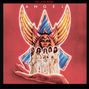 „HELLUVA BAND“, „ANGEL“. Fünf Personen in Weiß auf einer Hand, im Hintergrund ein Engel mit goldenen Flügeln.
