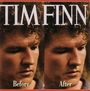 Oben großer Text: "TIM FINN". Unten kleiner: "Before & After". Zwei gleiche Portraits eines nachdenklichen Mannes.