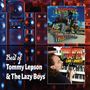 Best of Tommy Lepson & The Lazy Boys; zwei Musikcover, eins mit Band, eins mit einem Mann am Keyboard; Lautsprecher im Hintergrund.