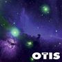 "Sons of OTIS" in weißer Schrift vor einem nebligen, purpurnen Weltall mit leuchtenden Sternen.