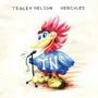 Text oben: "TRACEY NELSON HERCULES". Illustration eines bunten Vogels mit Mikrofon, "TN" auf der Brust.